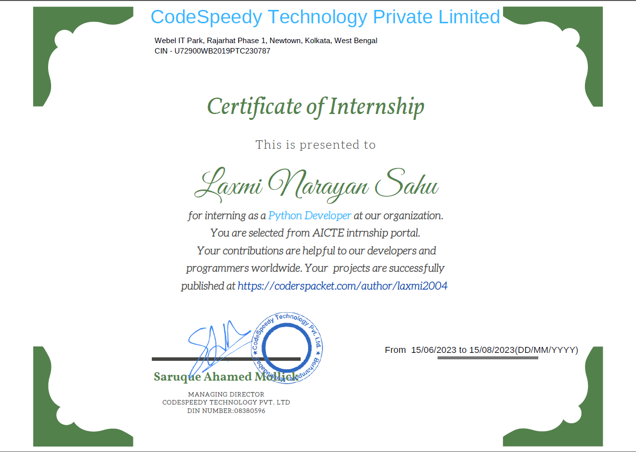 Python Certificate
